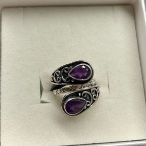 Sterling silver Amethyst Ring 925